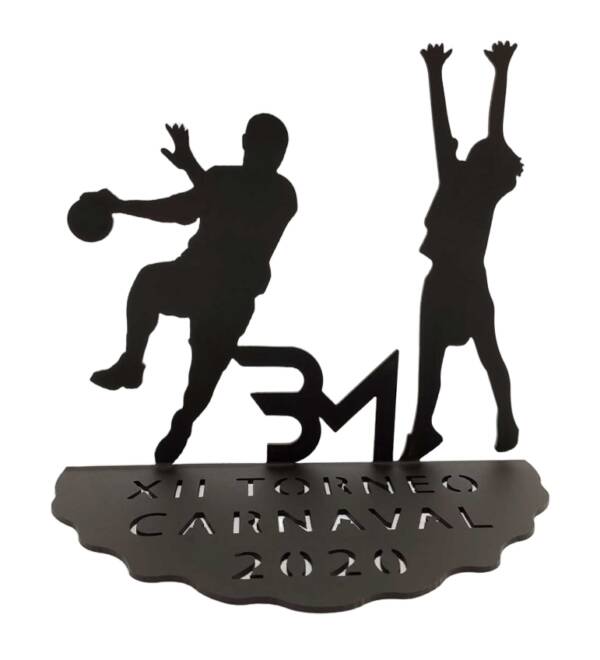 Trofeo Balonmano Personalizado en Hierro