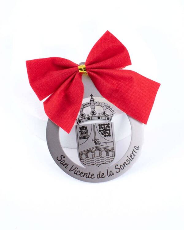 Bola de Navidad Personalizada con el escudo de tu pueblo o ciudad