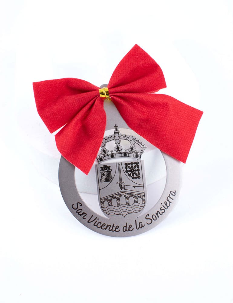 Bola de Navidad Personalizada con el escudo de tu pueblo o ciudad