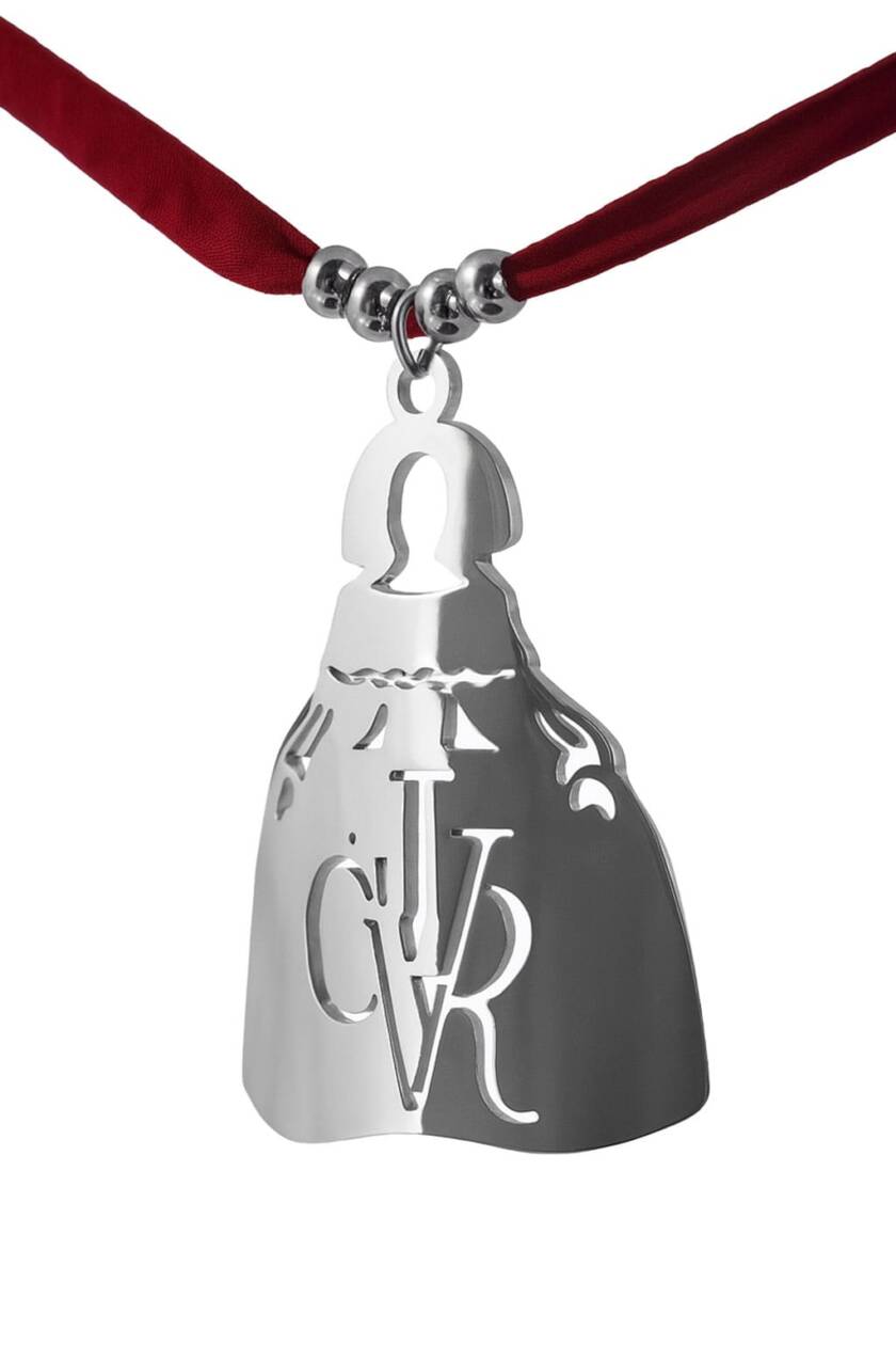 Colgante Menina Vítor en Acero Inoxidable 316 con Diseño Artesanal y Cordón Ajustable
