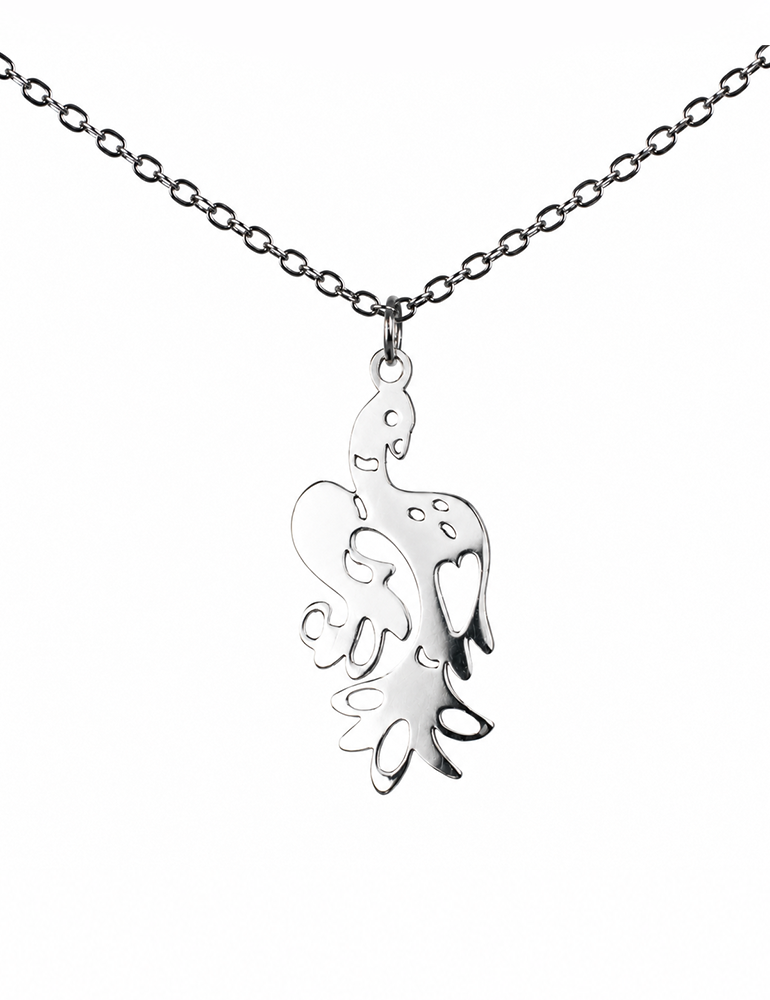 Colgante Cisne de Acero Inoxidable